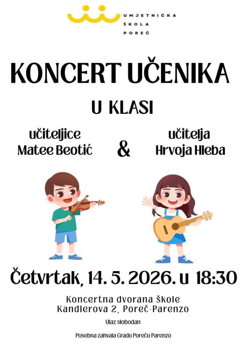 Koncert klase Beotić, Hleb - plakat