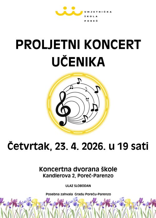 Proljetni koncert - plakat