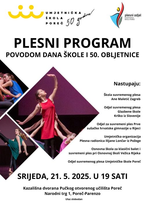 Plesni program - plakat