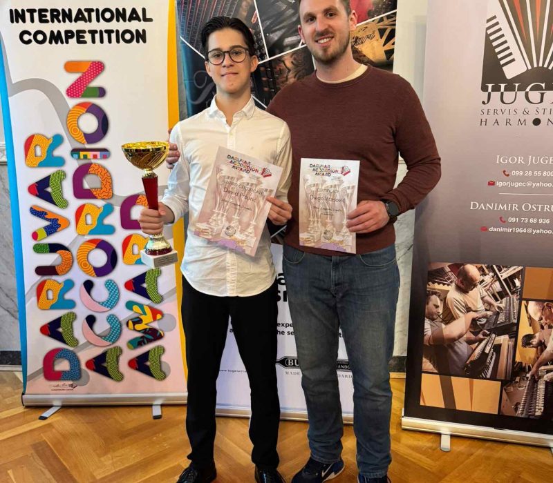 učenik David Pršurić i mentor Diego Vitasović