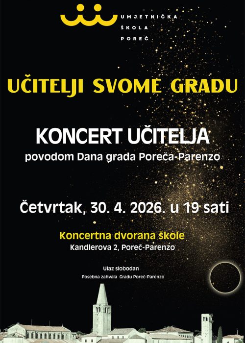 Koncert učitelja - plakat