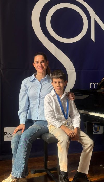 učenik Mihael Duka i učiteljica Andrea Viljanac